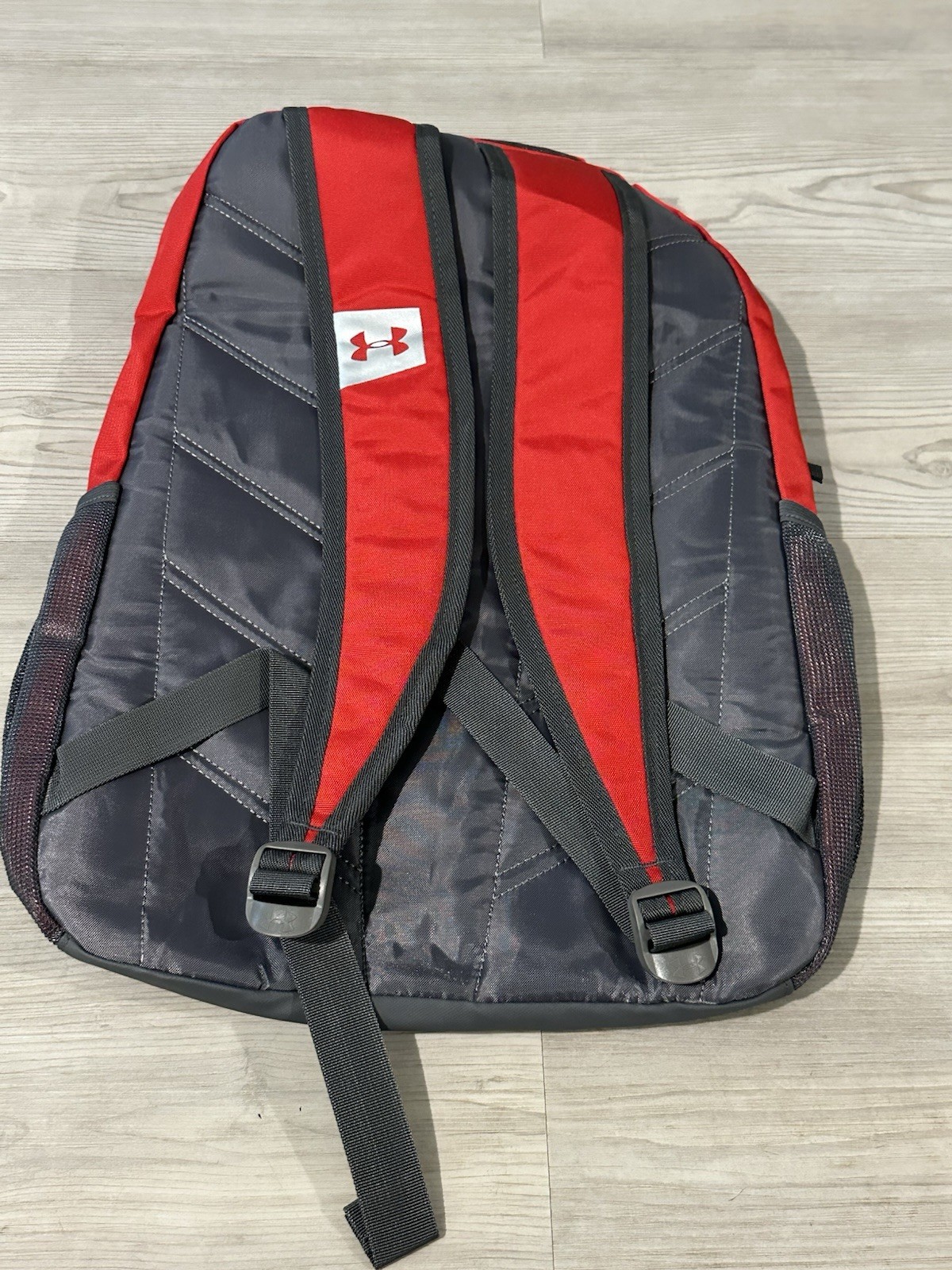 Under Armour Backpack One Size Red Black Storm 1 Laptop School Sports Travel NWT