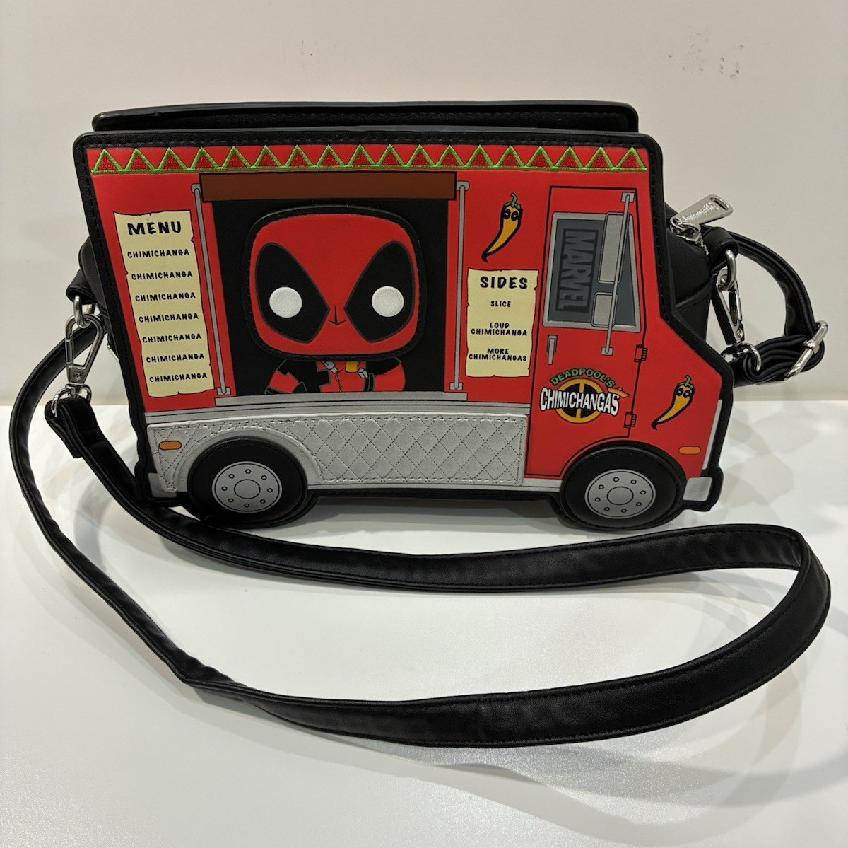 Marvel Deadpool Chimichangas Food Truck Novelty Print Crossbody Bag