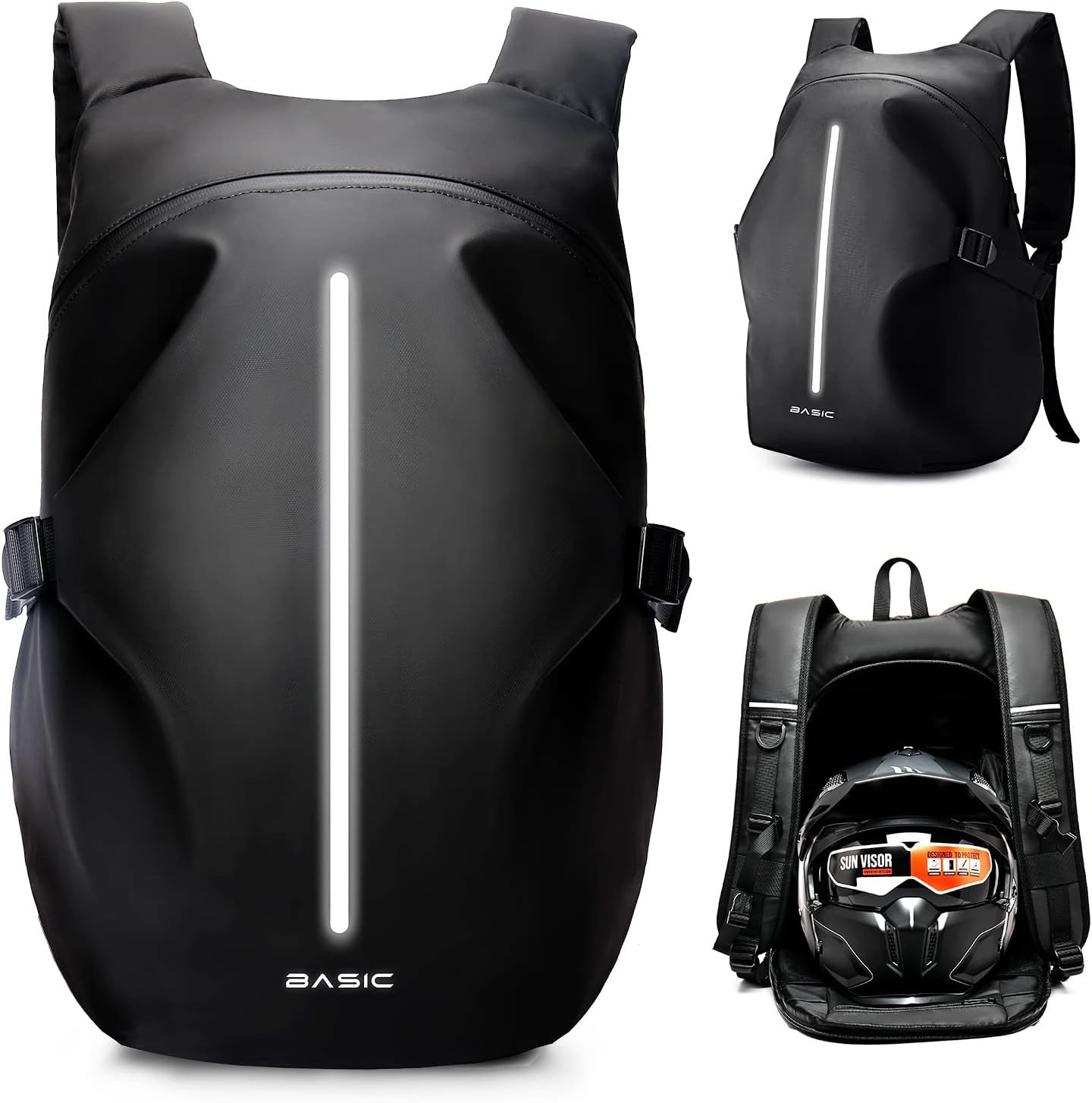 otorcycle Backpack Waterproof Helmet Storage Travel Riding Bag