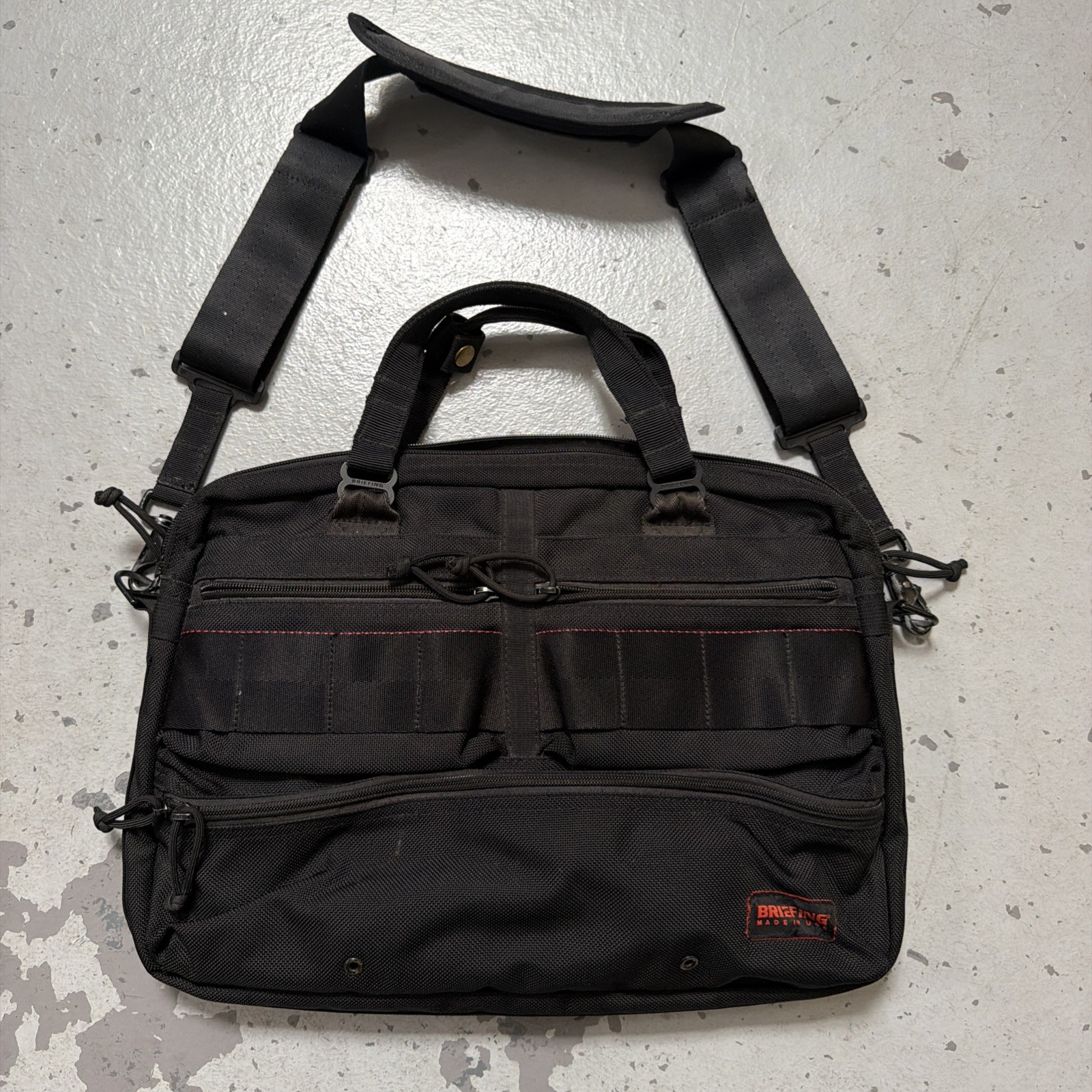 Briefing Nylon Canvas Shoulder Briefcase Bag Made USA Tactical Military Work