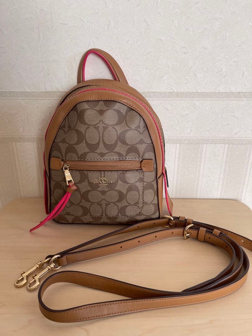 Import duty included for US buyers Coach Signature Mini Backpack 9in Compact T