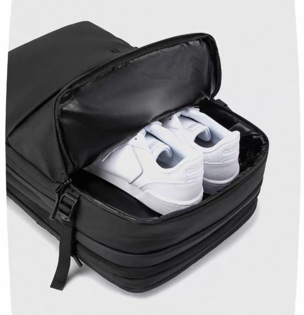 Sleek Black Travel Backpack