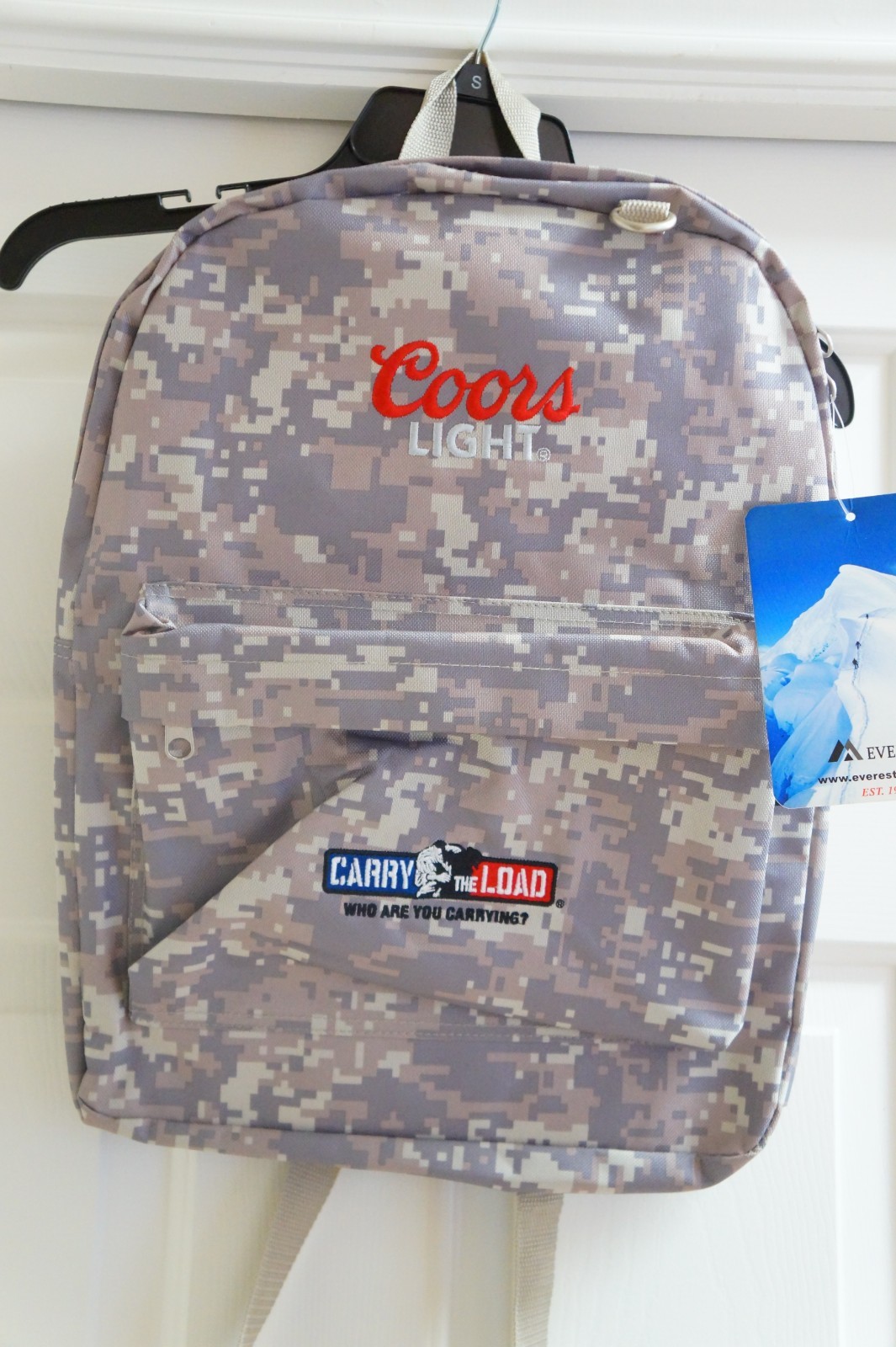 Coors Light Digital Camo Backpack Military Everest NWT