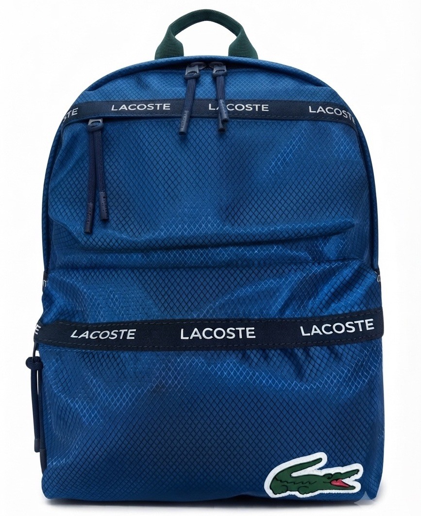LACOSTE Sport Kids Backpack With Padded Laptop Sleeve/Bottle Pockets Royal Blue