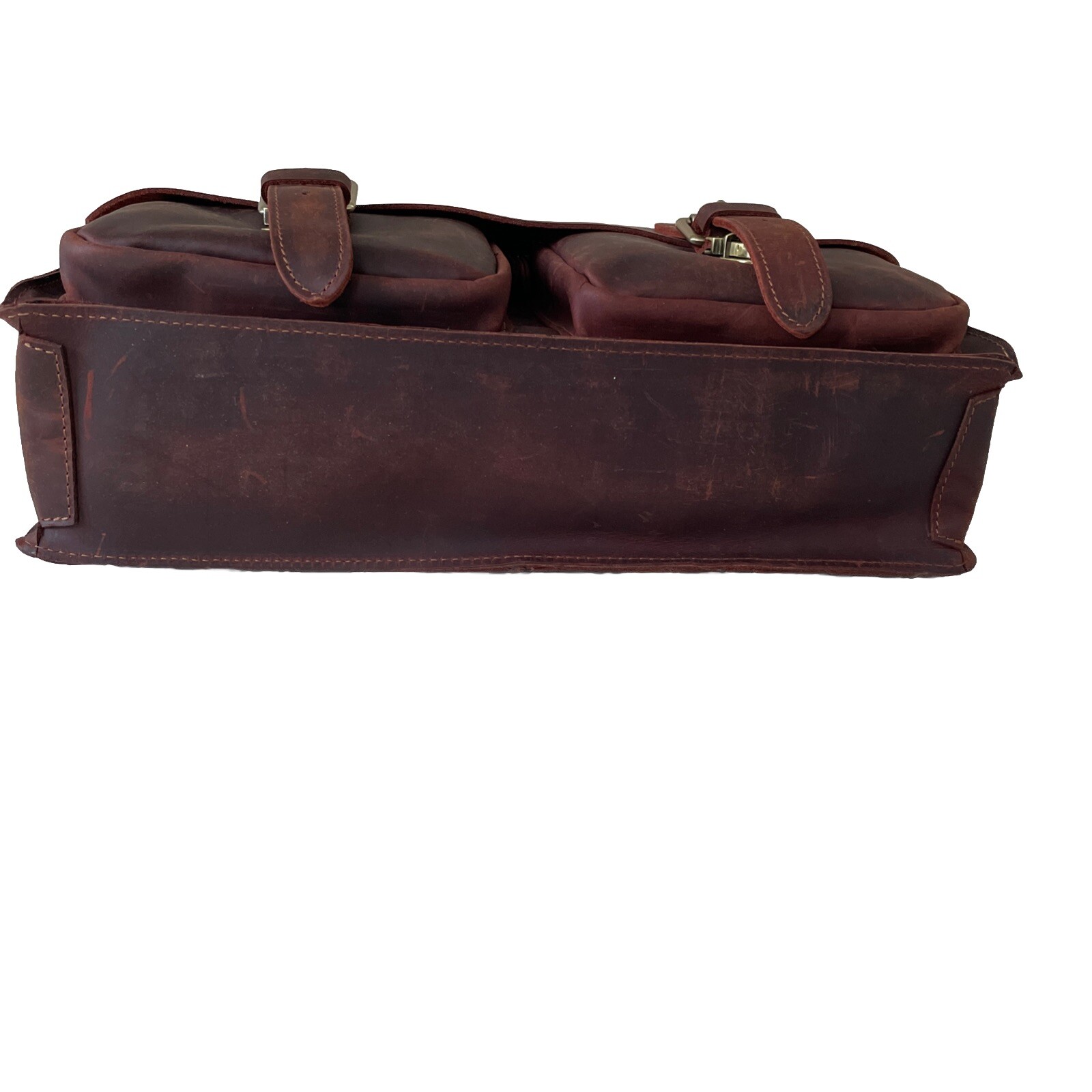 NEW 💼 Kattee Brown Leather Laptop Briefcase