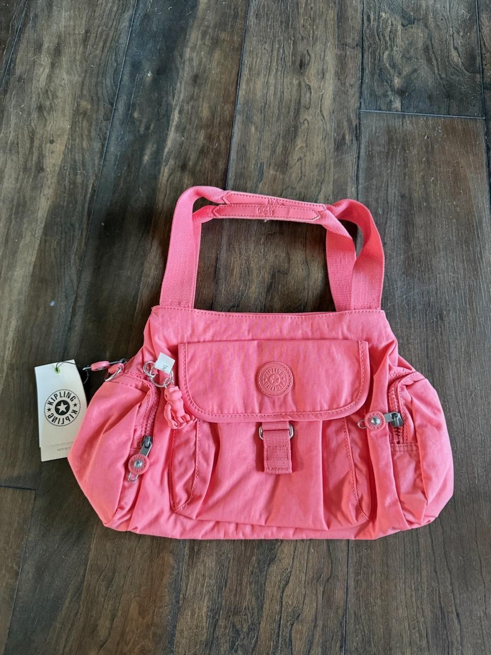 Kipling Felix L Backpack Fresh Coral HB7678 Large Travel Laptop Bookbag NWT