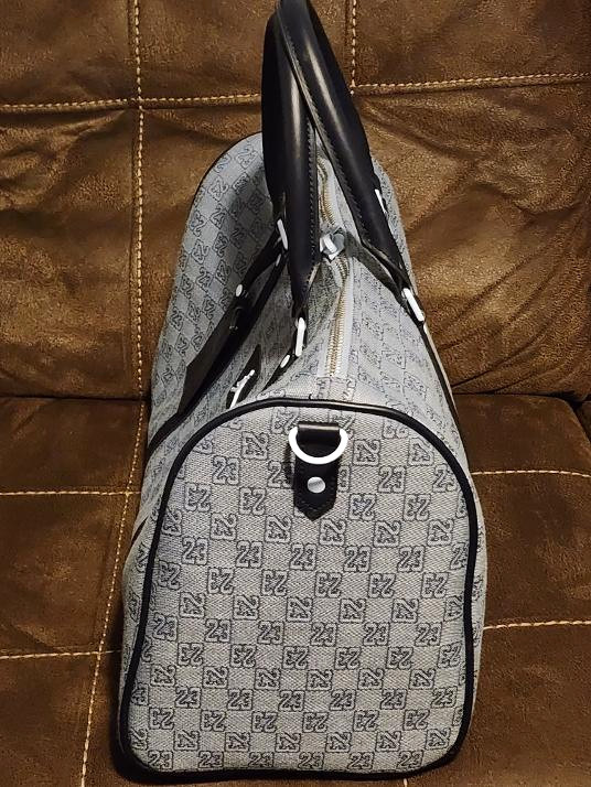 Jordan Monogram Duffle Bag 23 print and Jumpman Logo Missing Shoulder Strap