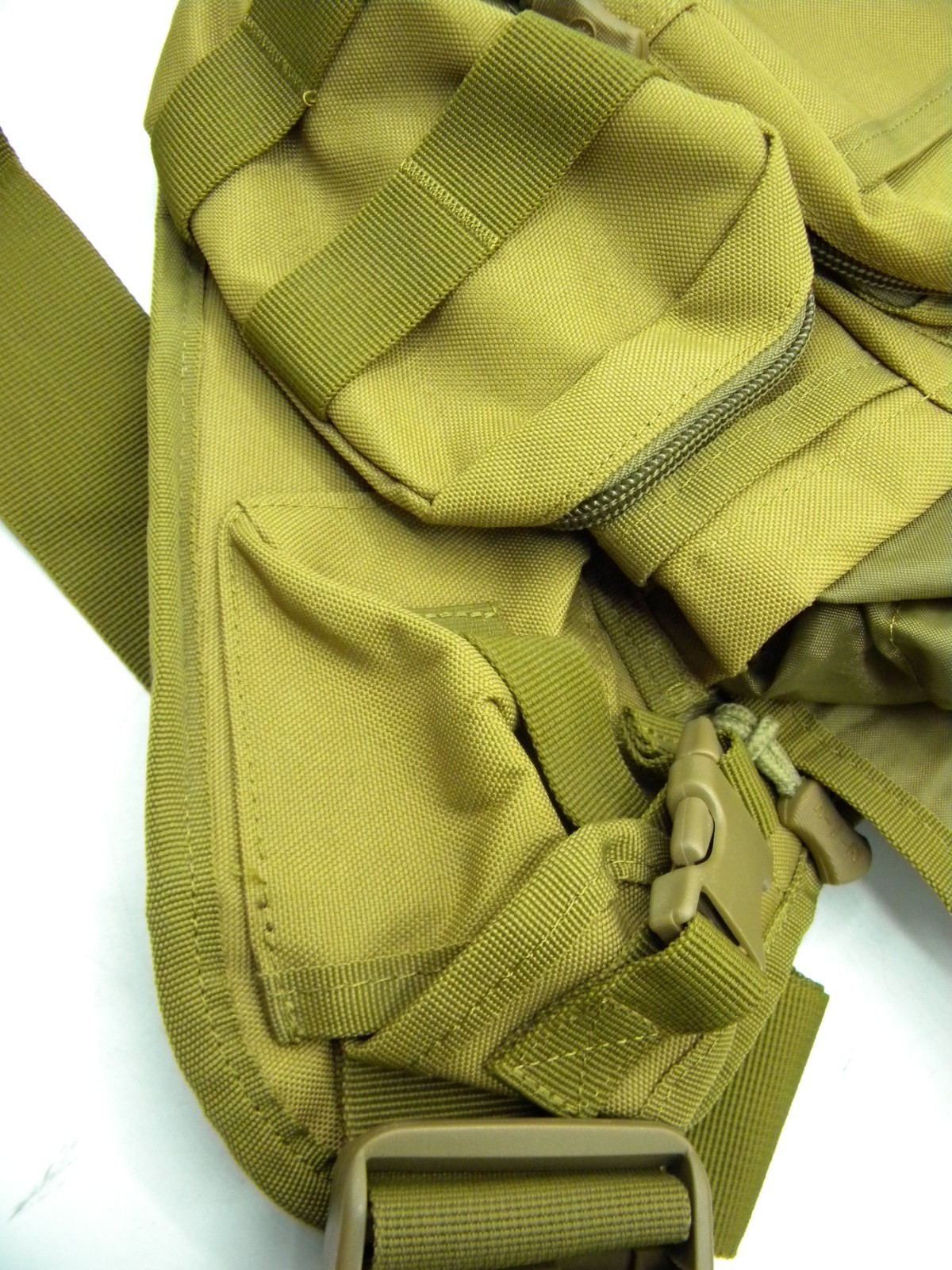 Piscifun Mens Multi Functional Outdoor and Fishing Crossbody Bag Khaki