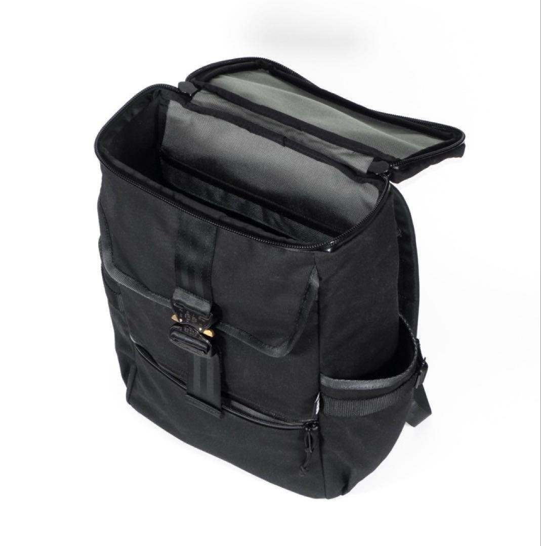 DEFY Menace Backpack Black Waxed Canvas Made in USA Vintage Condition