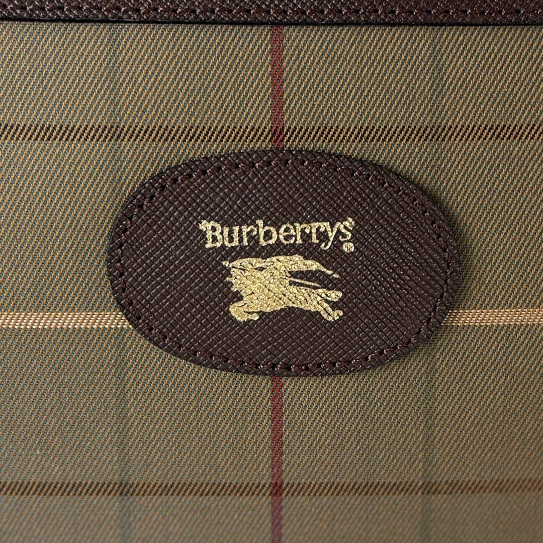 Authentic Burberry Horse Logo Nova Check Clutch Bag 16cm Men’s Women’s Authentic