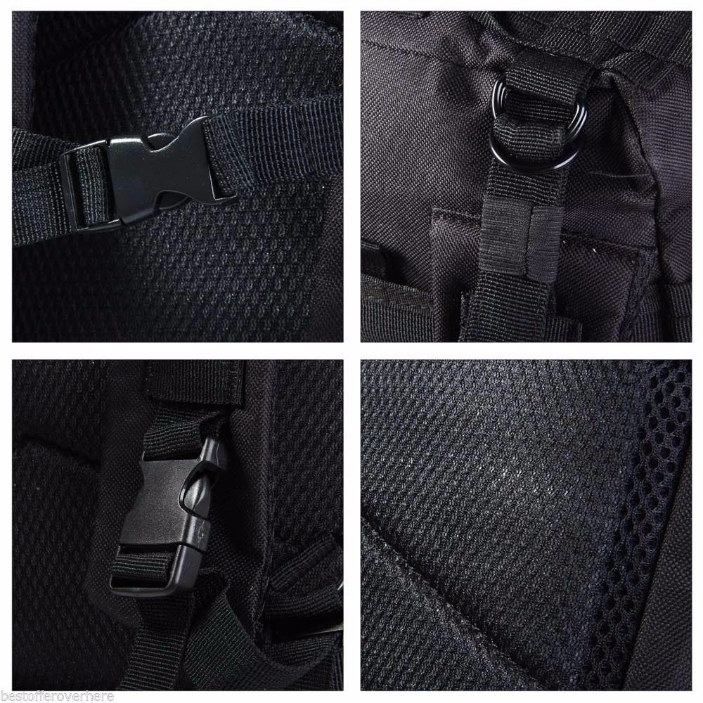 30L Tactical Backpack Large Army 3 Day Assault Pack Molle Bugout Bag Rucksack US