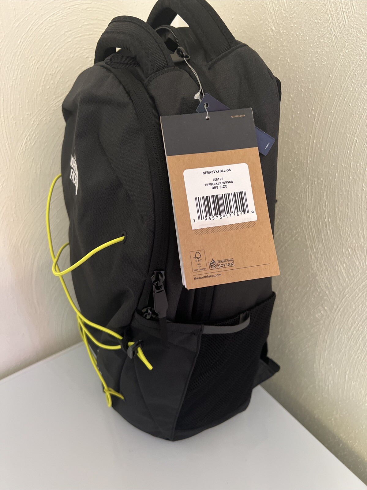 THE NORTH FACE JESTER SCHOOL BACKPACK TNF Black Heather/led Yellow Unisex OS