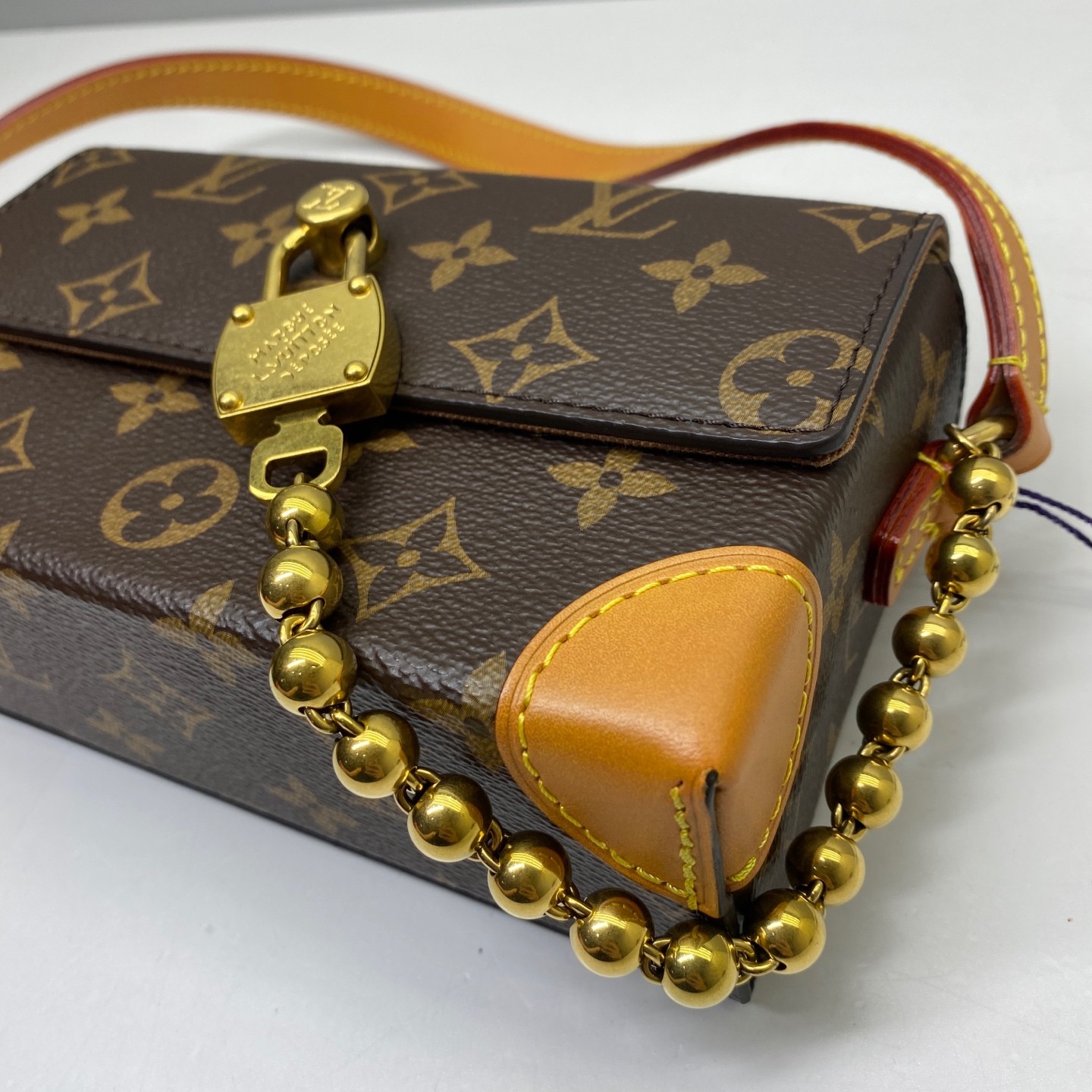 Louis Vuitton Pre-Owned Authentic STEAMER Mini Handbag Box Clutch M14738 18x11cm