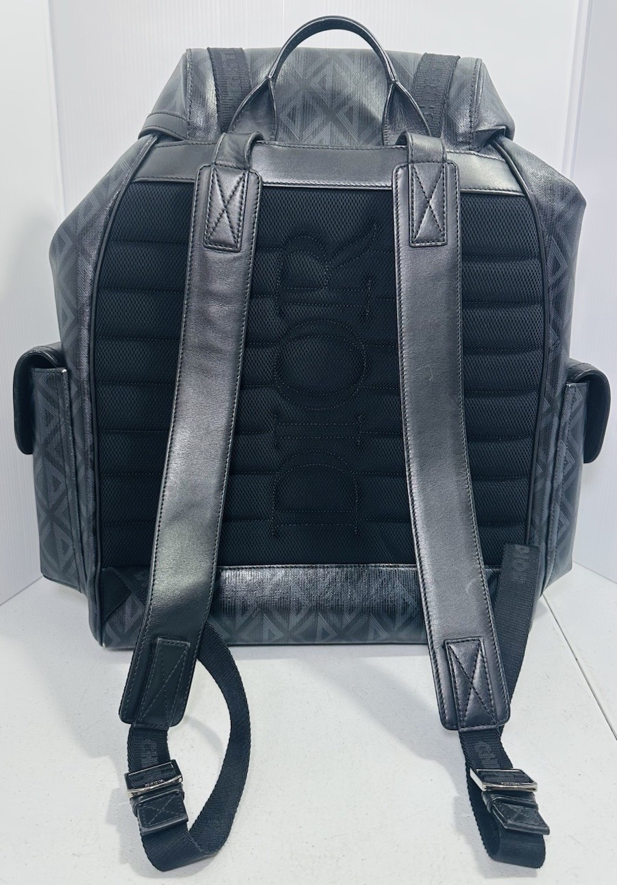 Christian Dior Hit the Road Backpack CD Diamond Coated Canvas
