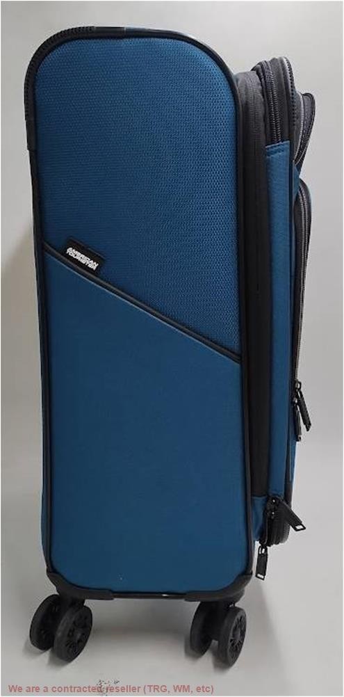 American Tourister Phenom 20″ Softside Spinner Suitcase – Blue SEE DETAILS