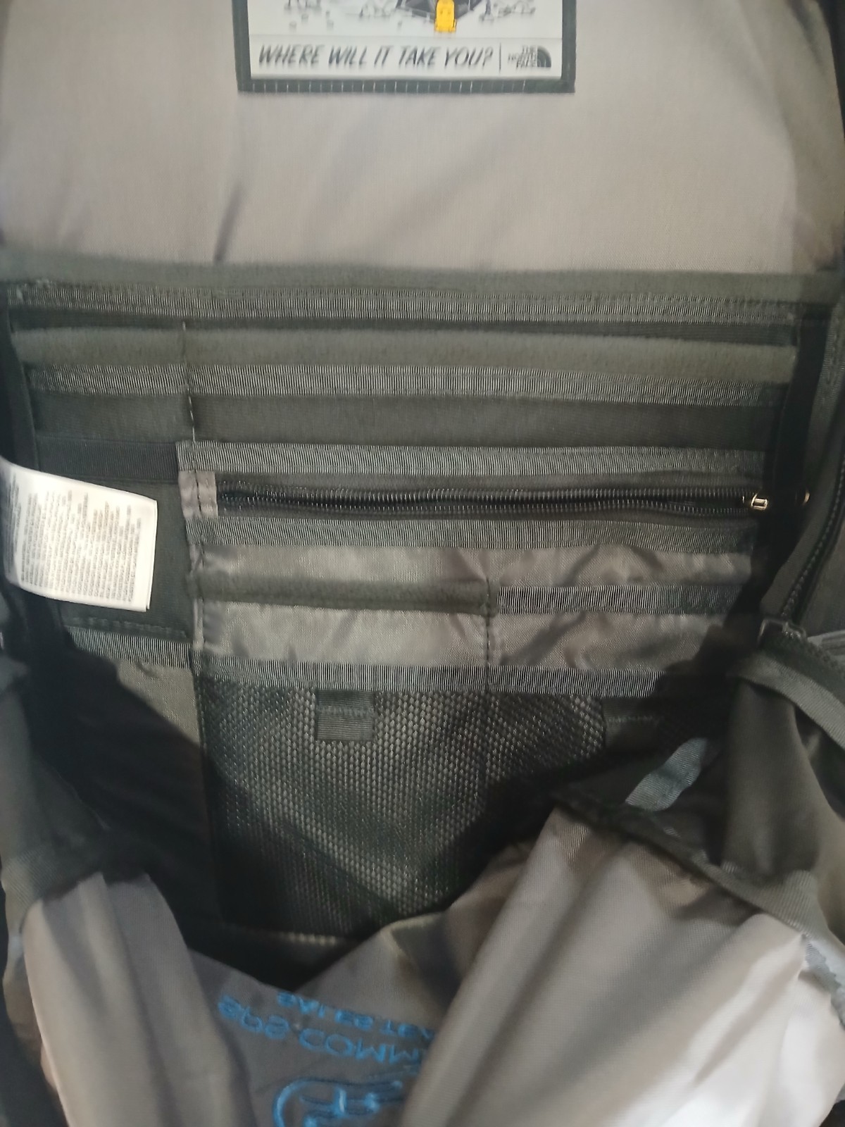 The North Face Fall Line Backpack TNF Black w/Logo NWOT Monogrammed Flexvent 28L