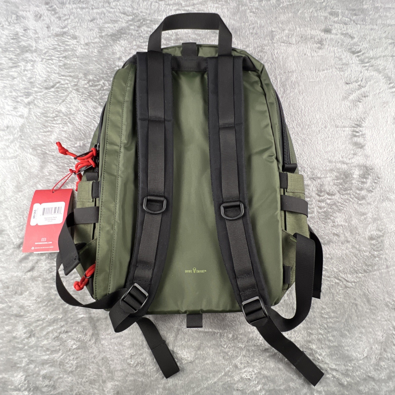 Topo Designs Standard Pack Backpack Olive Green Knob Creek Logo Laptop 22L NWT