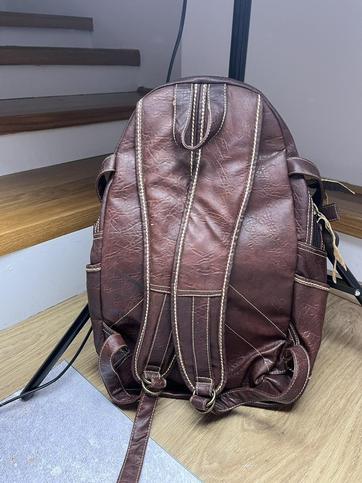 DDP Vintage 90s Diesel Bag Leather Backpack Rare y2k