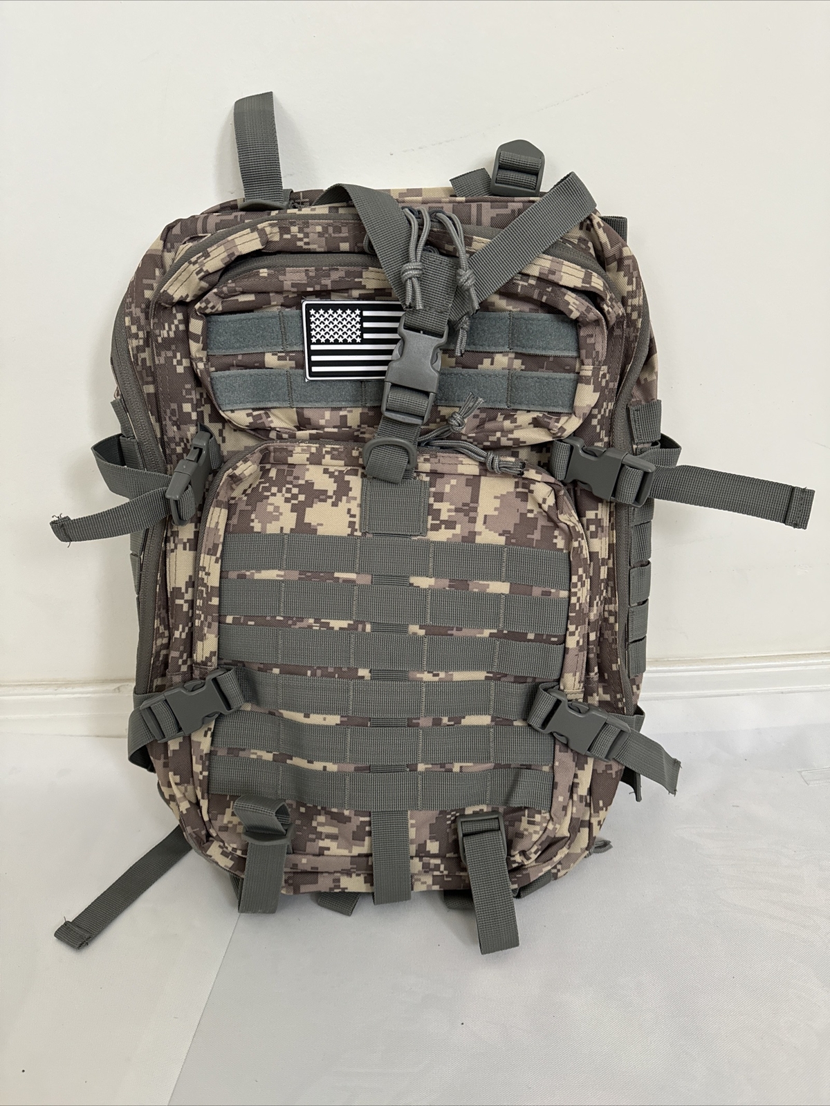 45L Military Tactical Backpack Large Army Men-Outdoor-ACU Camo-New-US Seller
