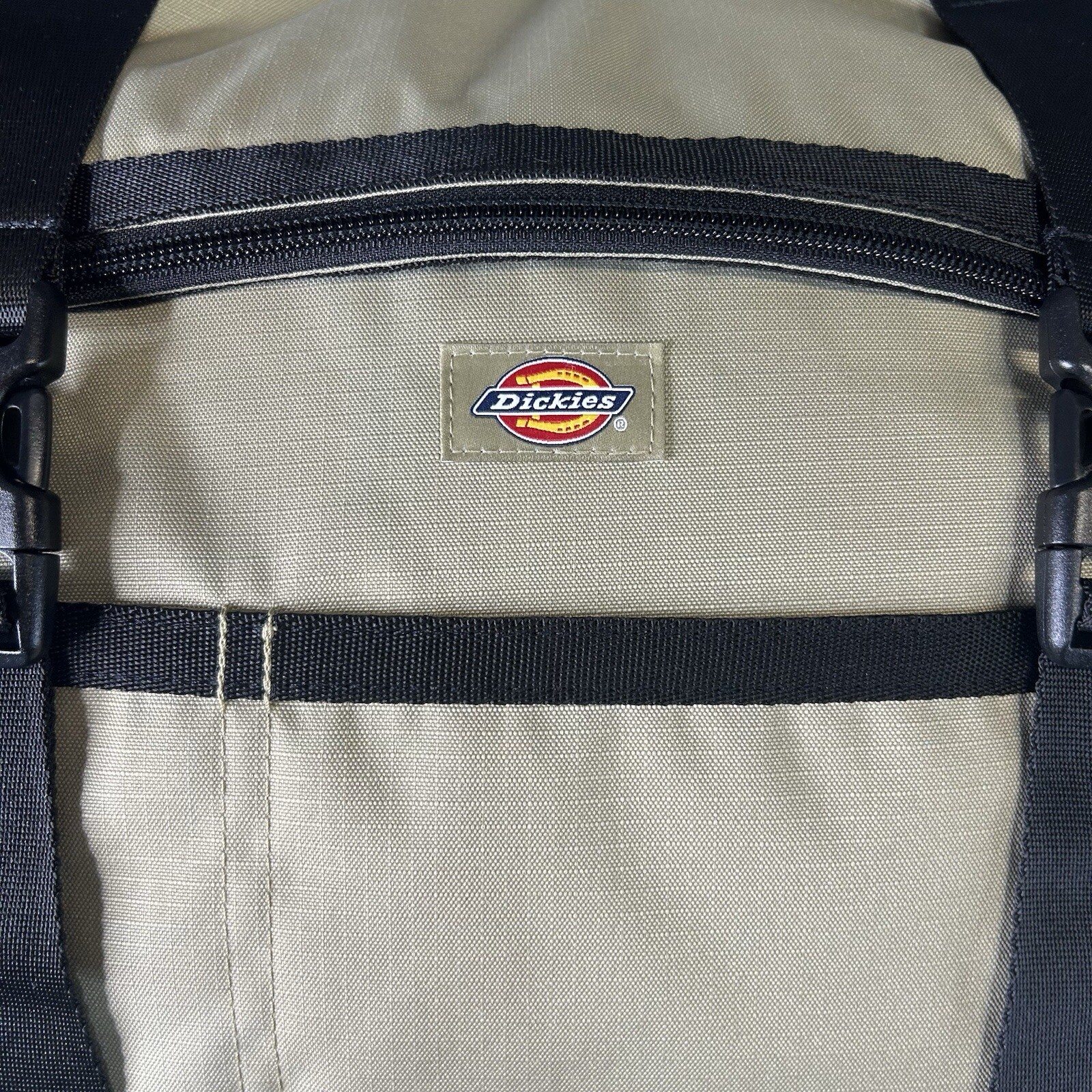 New Dickies Backpack Ashville Roll Top Khaki Water Bottle Side Pockets