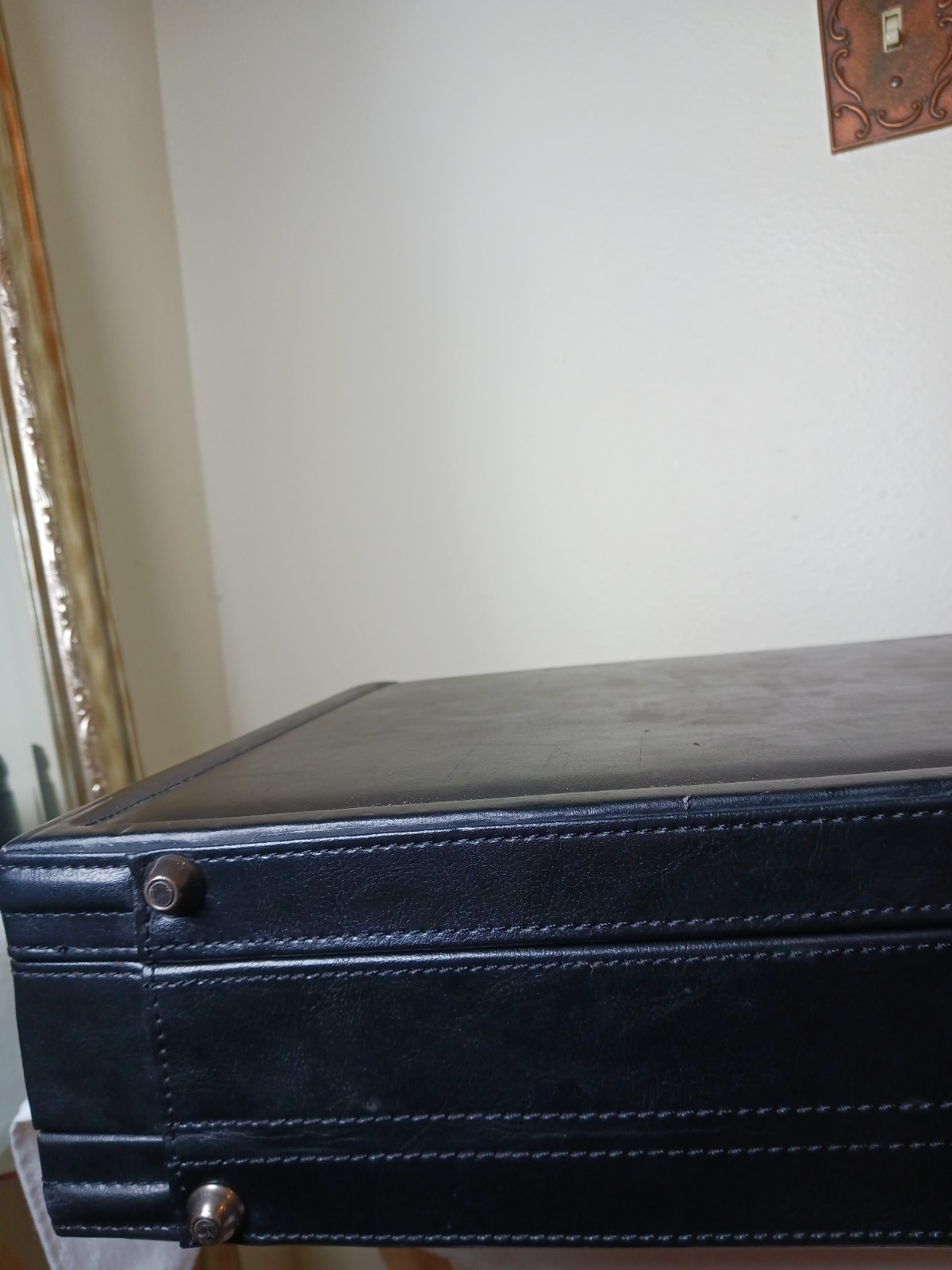 Samsonite Black Attaché Briefcase Combination Lock Organizer Top Handle Men