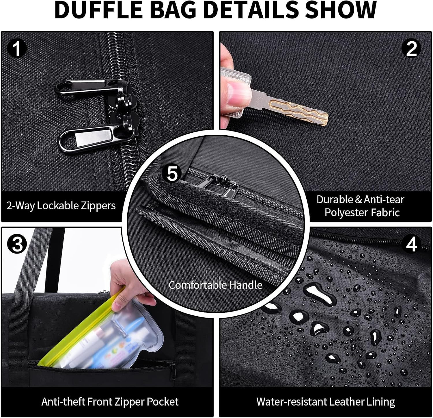 46 Inch Extra Large Duffle Bag for Travel, Sports Gear Storage Bag