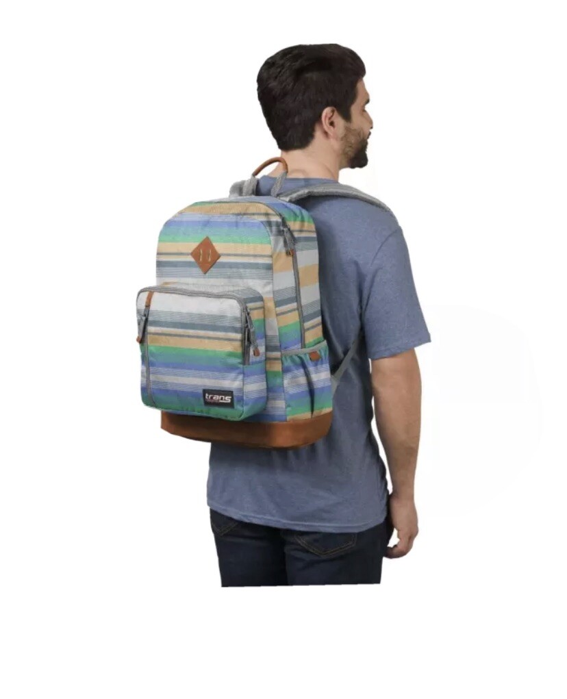 Trans by JanSport 18″ Dakoda Backpack – Variegated Gray Blue Green, Unisex