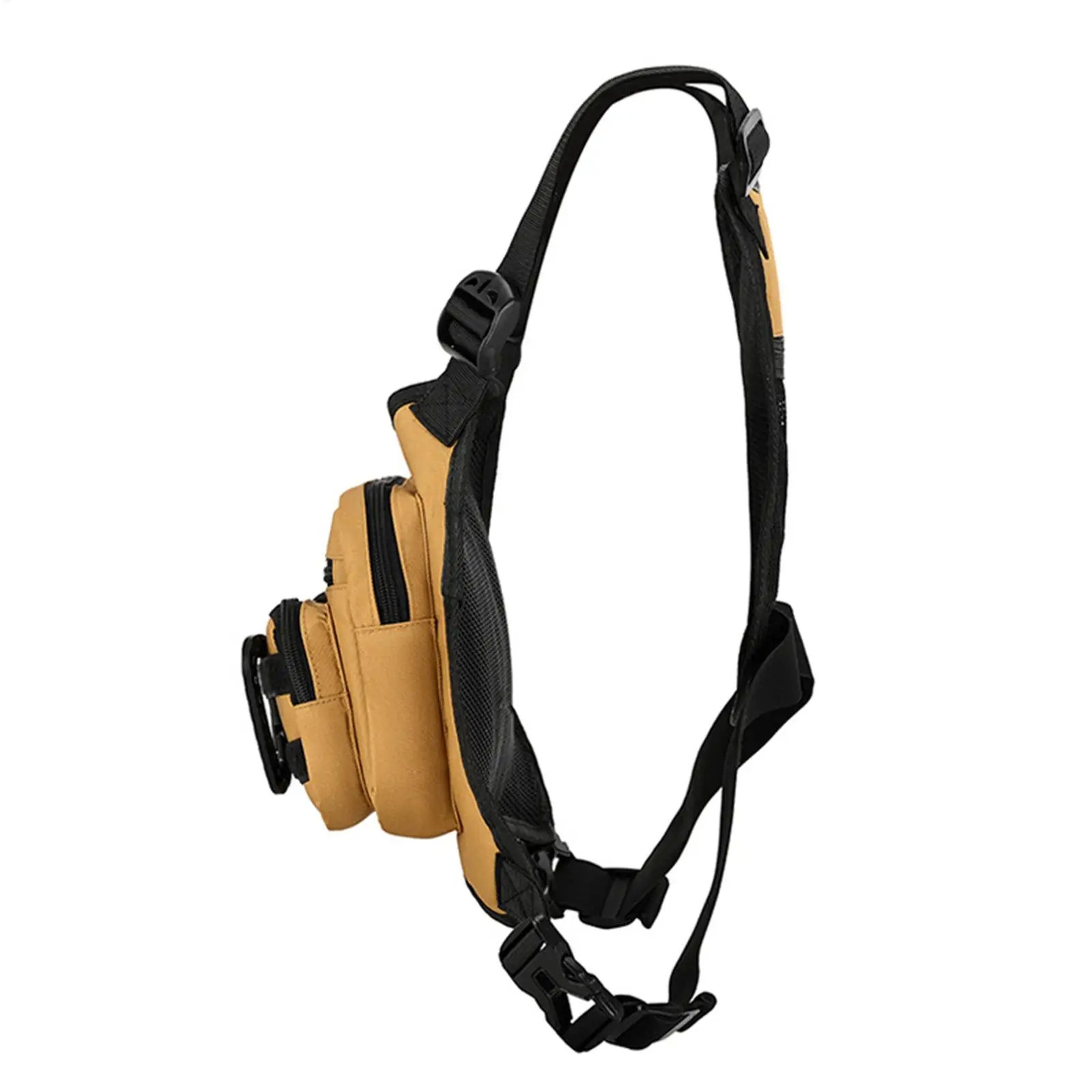 Men’s Nylon Chest Bag Chest Pack Adjustable Sports Utility Vest Bag Chest Pouch