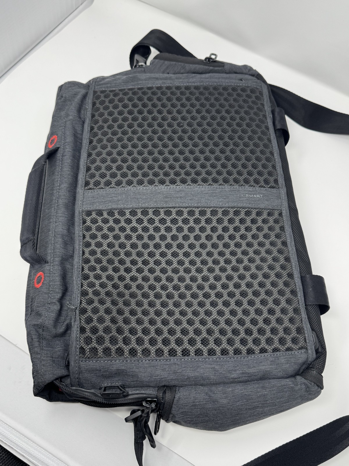 Keysmart Urban Union Hybrid Gray Messenger Backpack Shoulder Bag With Inserts