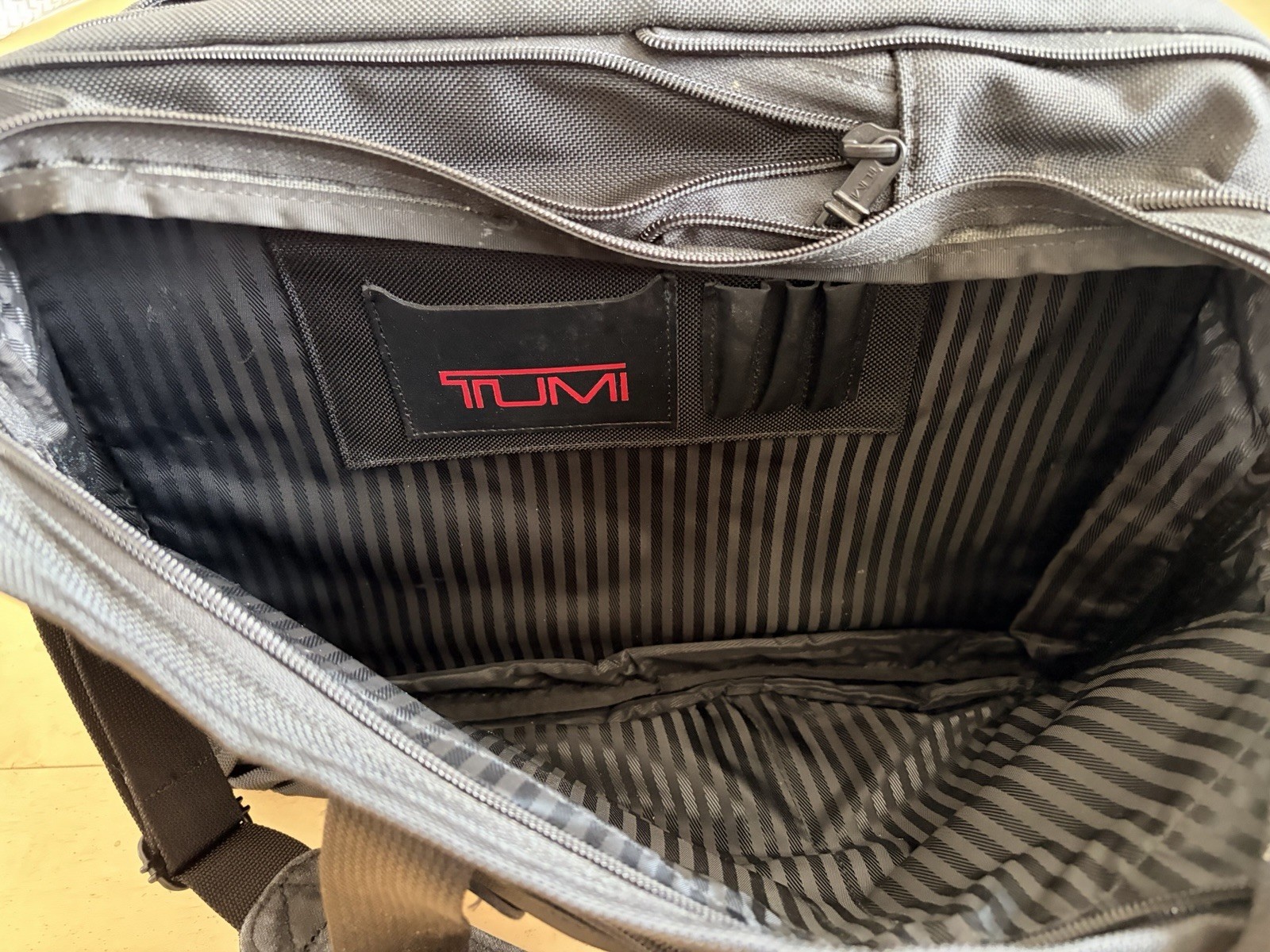 Tumi Ballistic Nylon Briefcase & Black Leather Portfolio