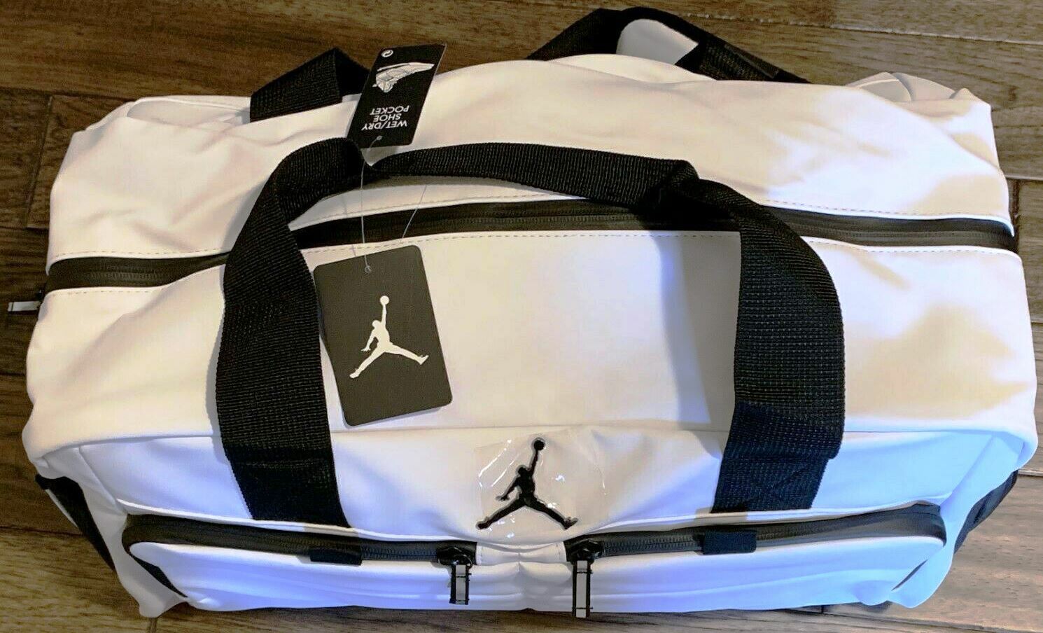 Air Jordan All World Duffel Gym Travel Bag Jumpman 23 WHITE PE Player Exclusives