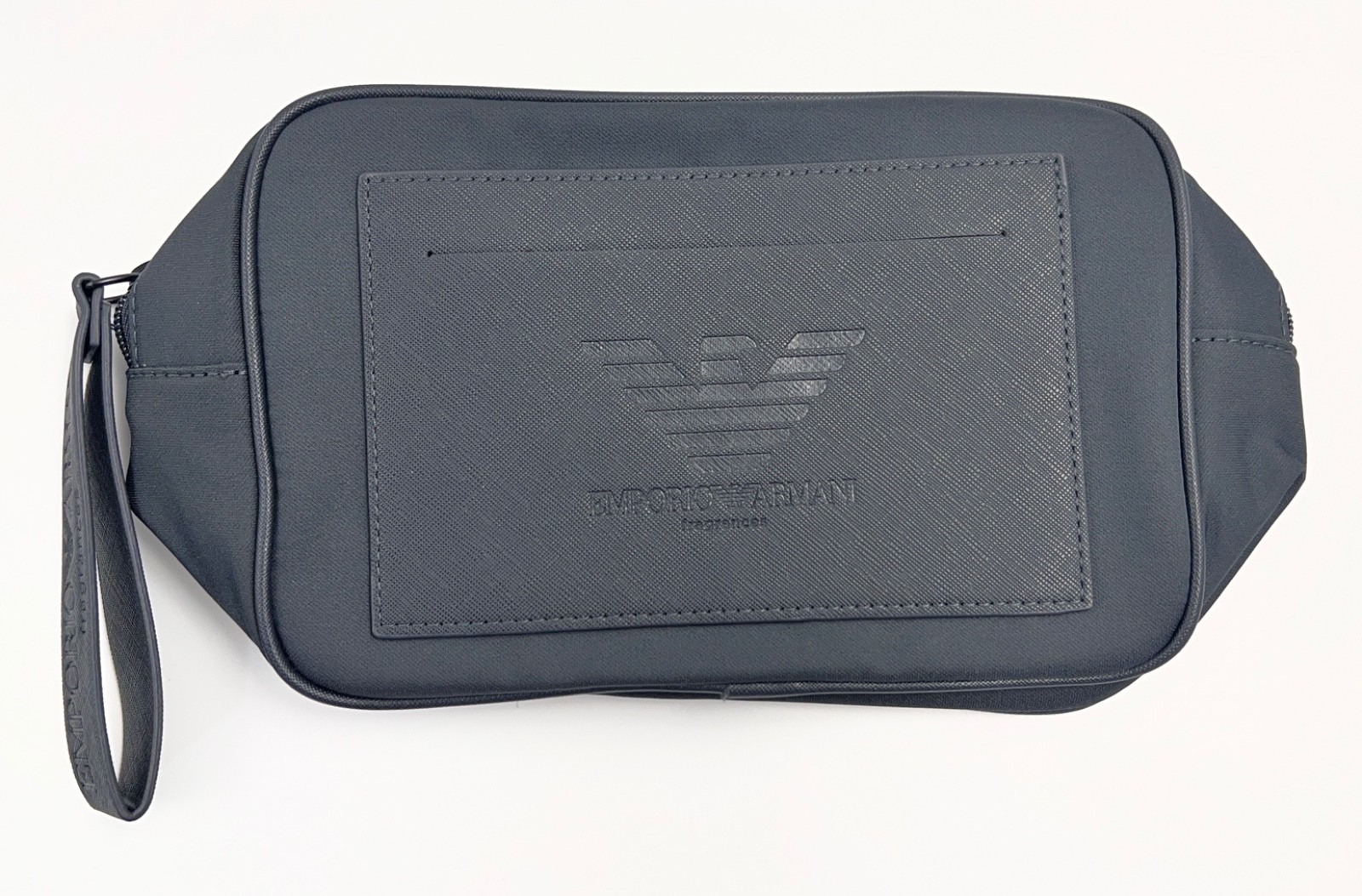Emporio Armani Fragrances Pouch dark gray Dopp Bag toiletry travel Case New