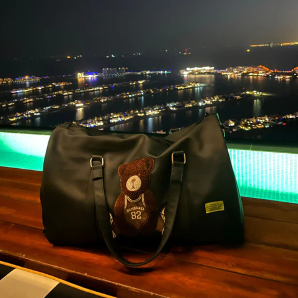 Premium Teddy Duffle Bag | Handcrafted Pure Leather Travel & Gym Bag for Men & W