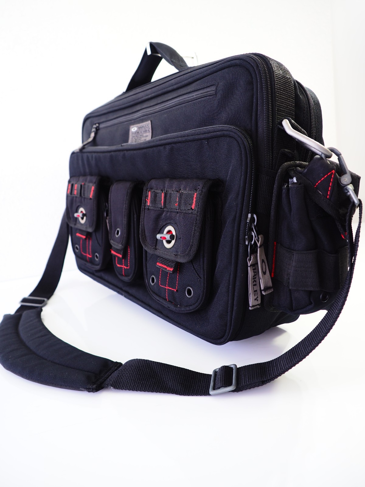Oakley Tactical Field Gear AP Laptop Computer Bag Black Messenger Crossbody