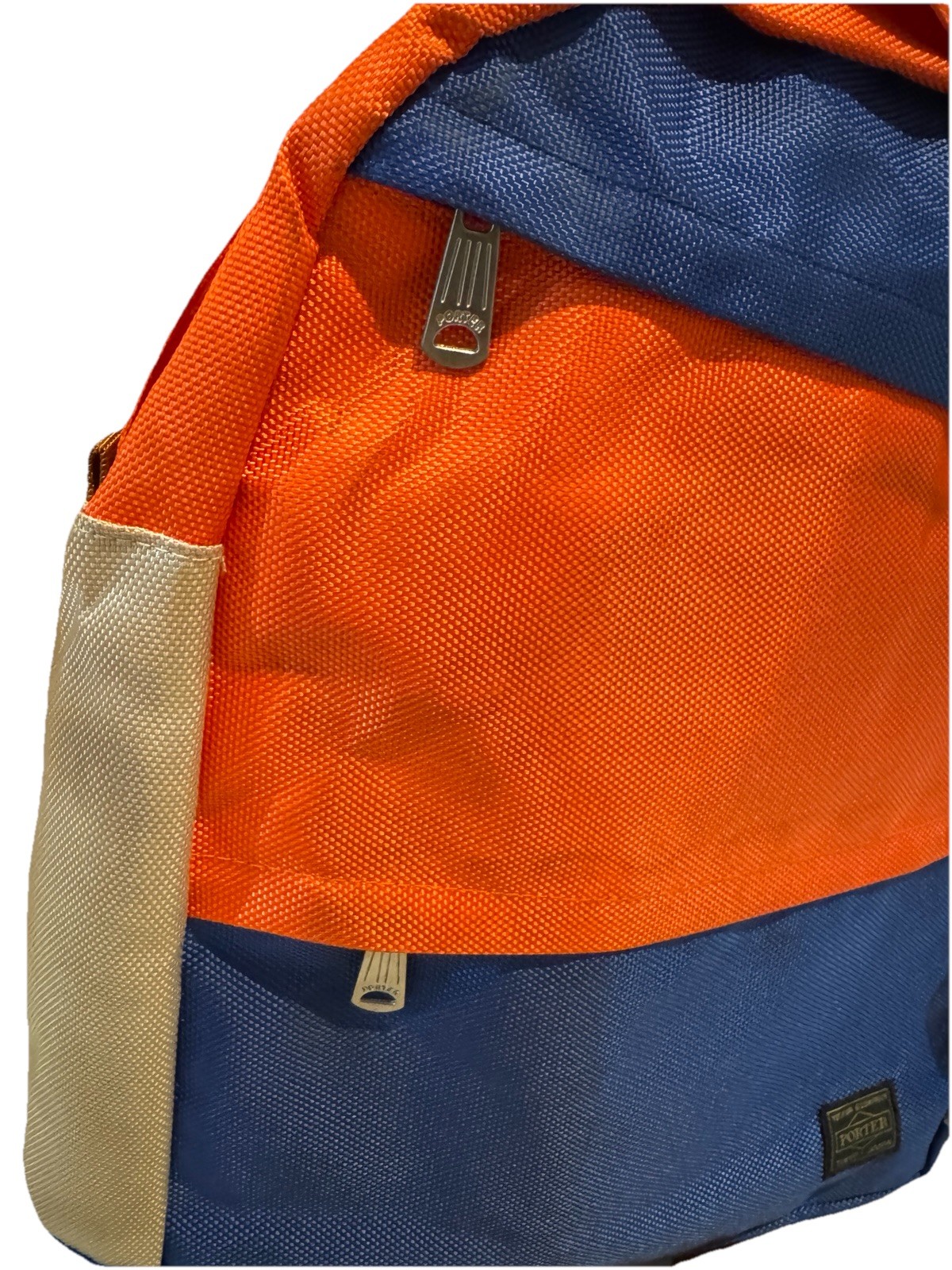 Head Porter Final Collection SS19 Colorblock Daypack Orange/Blue Made In Japan