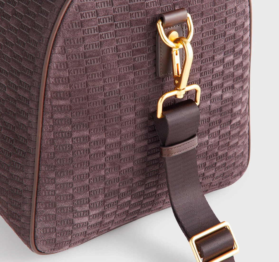 Exclusive Kith Monogram Suede Traveler K55 Bag in Magma color – BRAND NEW!