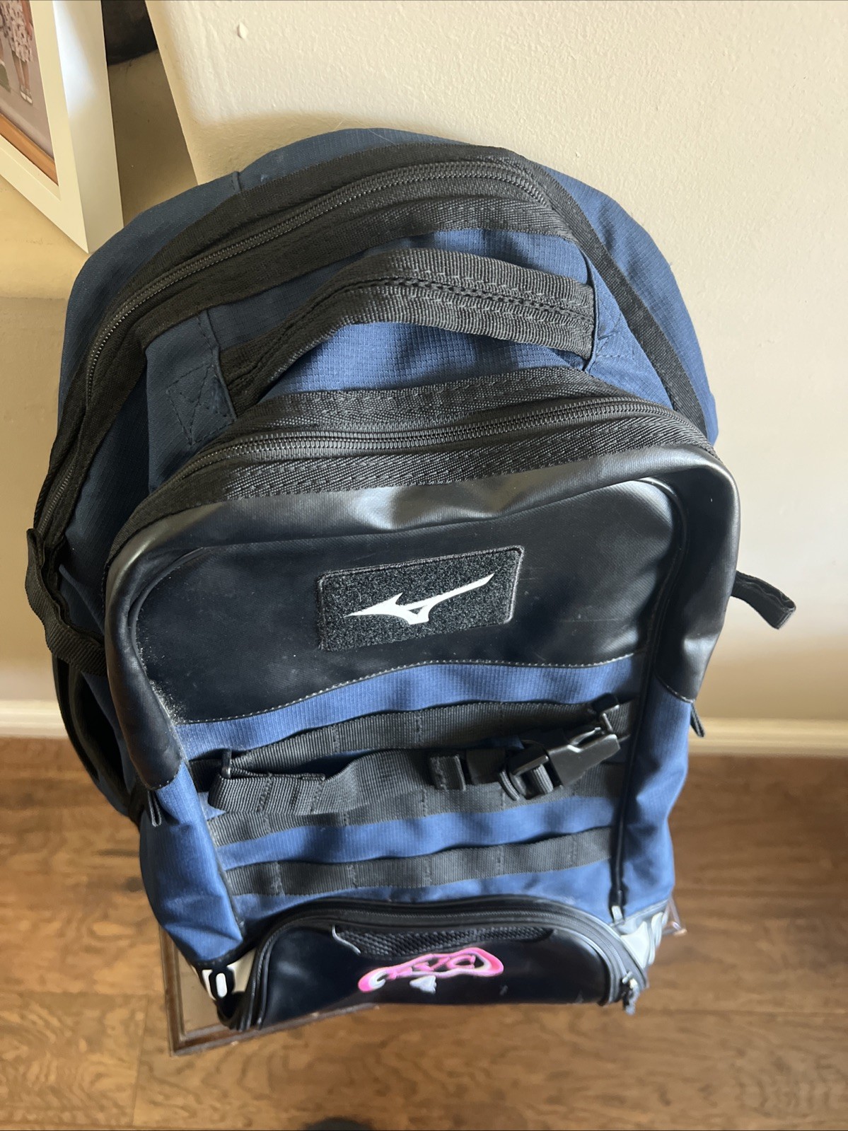 Mizuno MVP Backpack 22, Royal-Black Footwear Storage Baseball Bat Holder