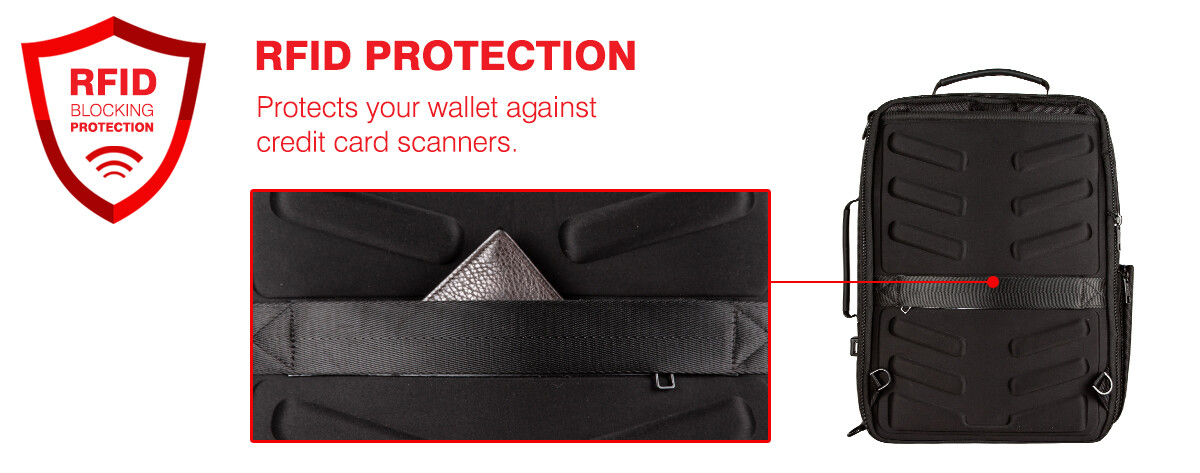 OPACK Business Backpack Expandable AntiTheft Rfid Laptop Waterproof USB Charging