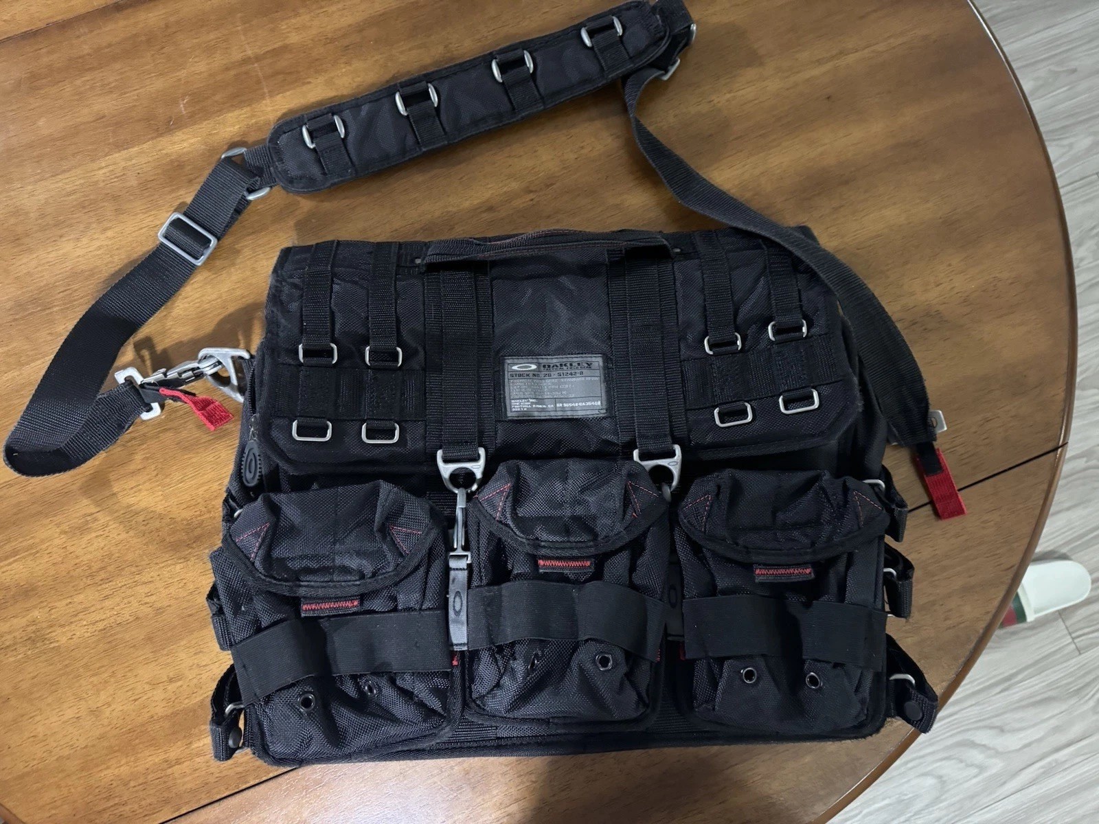 Vintage Oakley AP SI Tactical Field Gear Messenger Laptop Bag Black Rare
