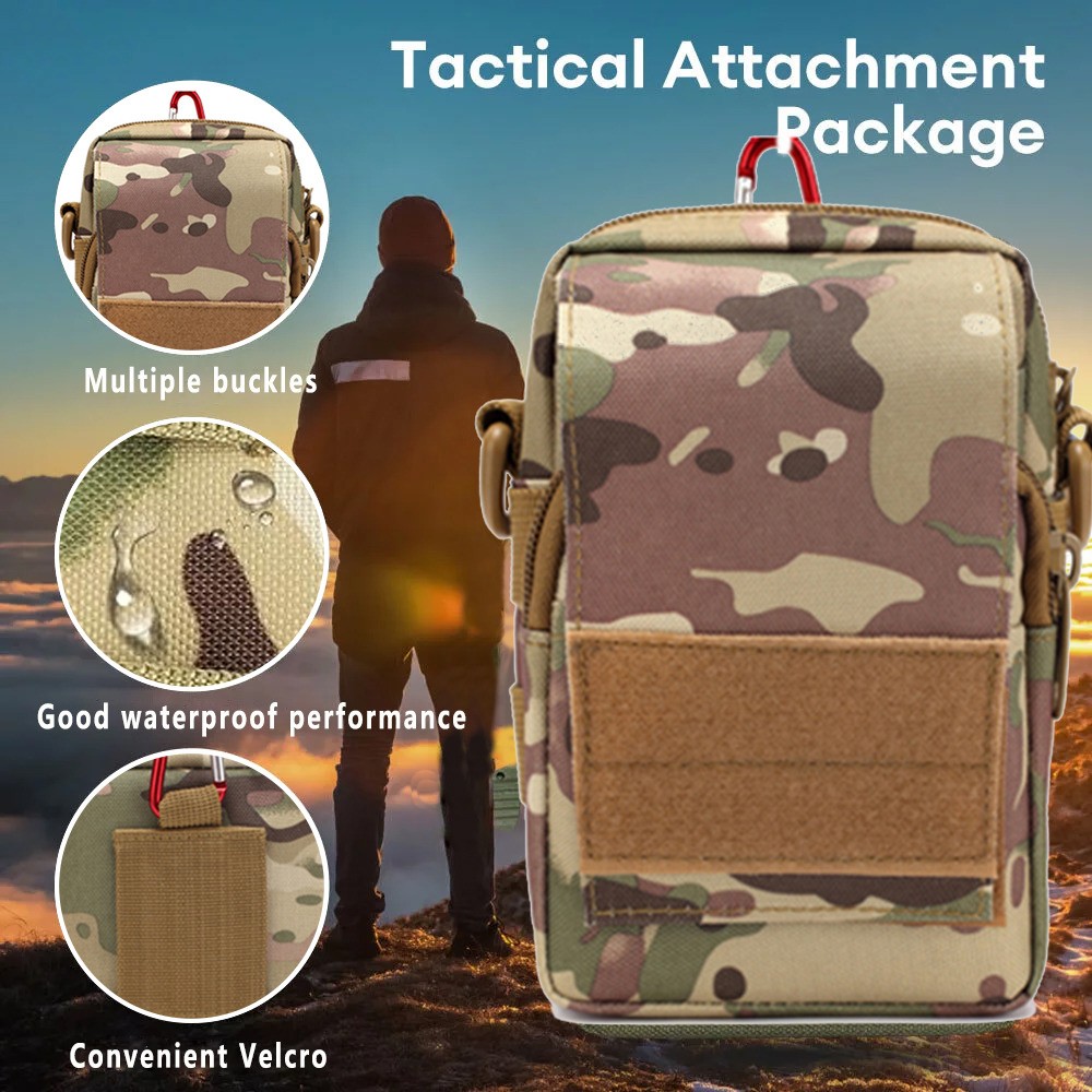 1/2 PACK Tactical Molle Admin Pouch Gadget Organizer Phone Holder Waist EDC Pack