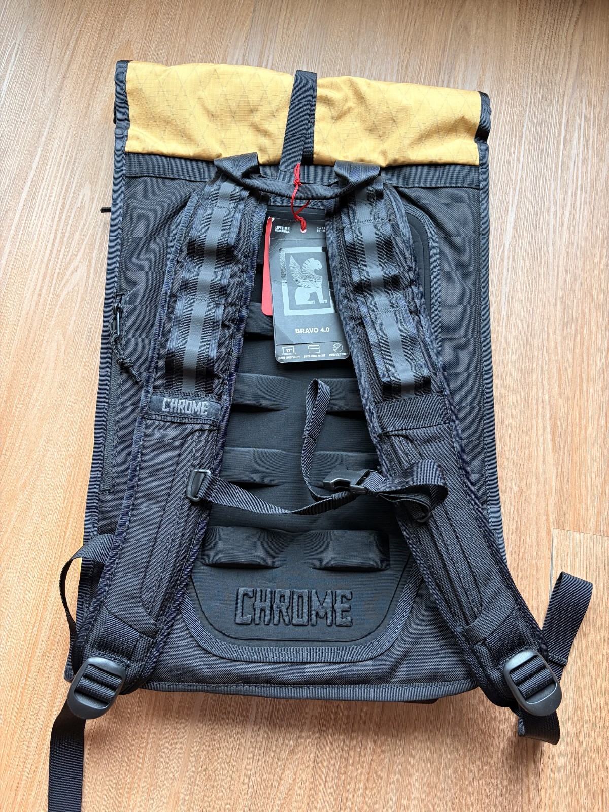 Chrome Industries Bravo 4.0 24L Backpack Amber X Bag Pack Discontinued Rare