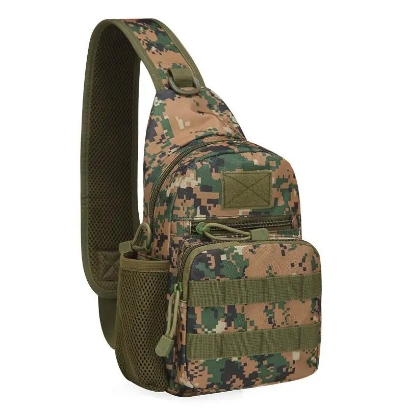Mens Backpack Tactical Sling Shoulder Bag Molle Travel Chest Pack Outdoor Hiking