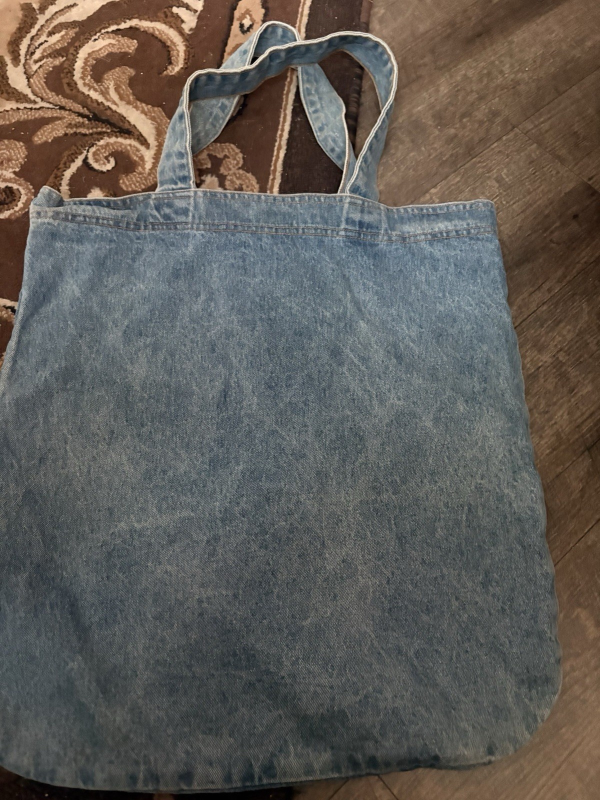Tony the Tiger “Feeling Grrreat” Blue Denim Shopper Tote Bag Shoulder Strap