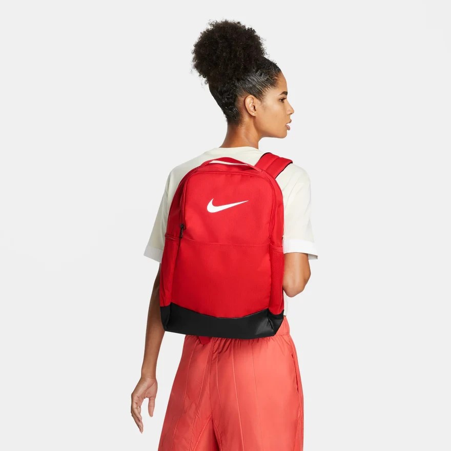 Nike Brasilia Medium Backpack (24L) Red School Sport Book Bag DH7709 657