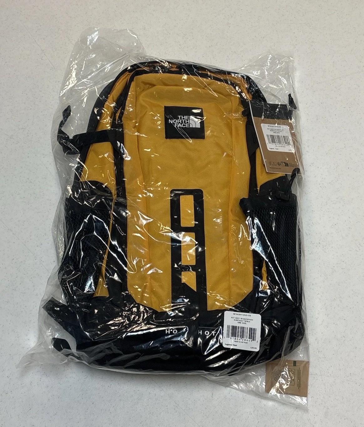 The Northface Hot Shot Se Backpack Summit Gold/Black One Size