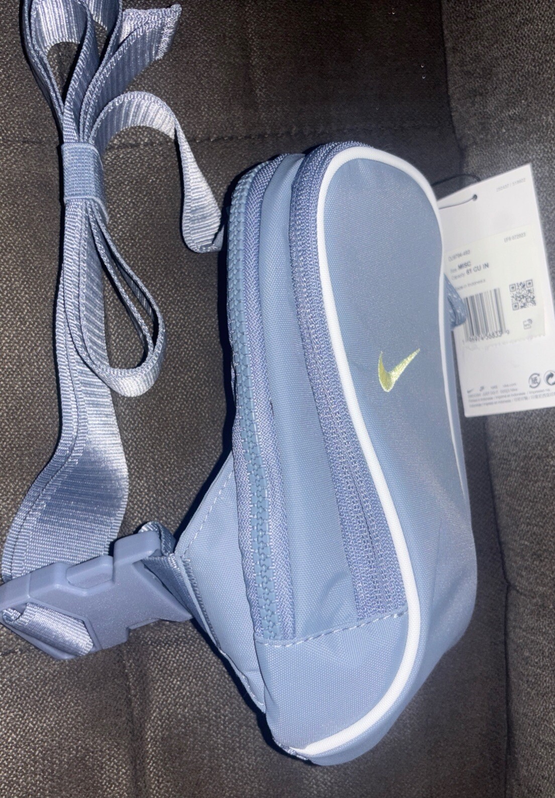 Nike✔️Sportswear Essentials Ashen Slate Blue Crossbody Bag (1L) DJ9794 One Size