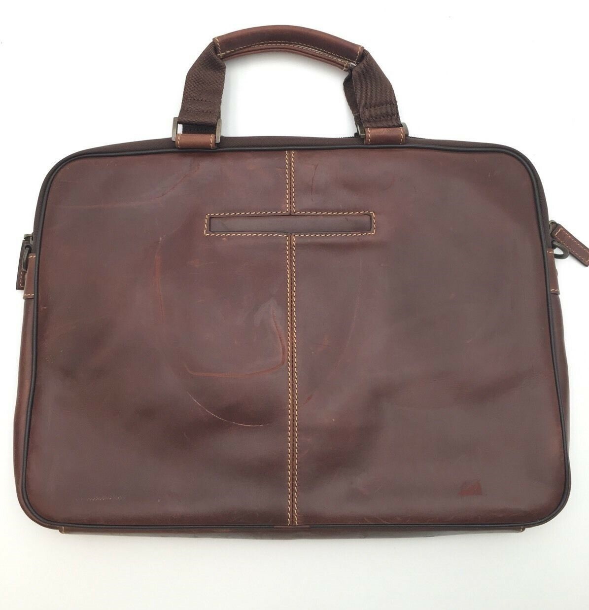 Men’s Boconi ‘Tyler’ Leather Laptop Briefcase – Brown Bordeaux
