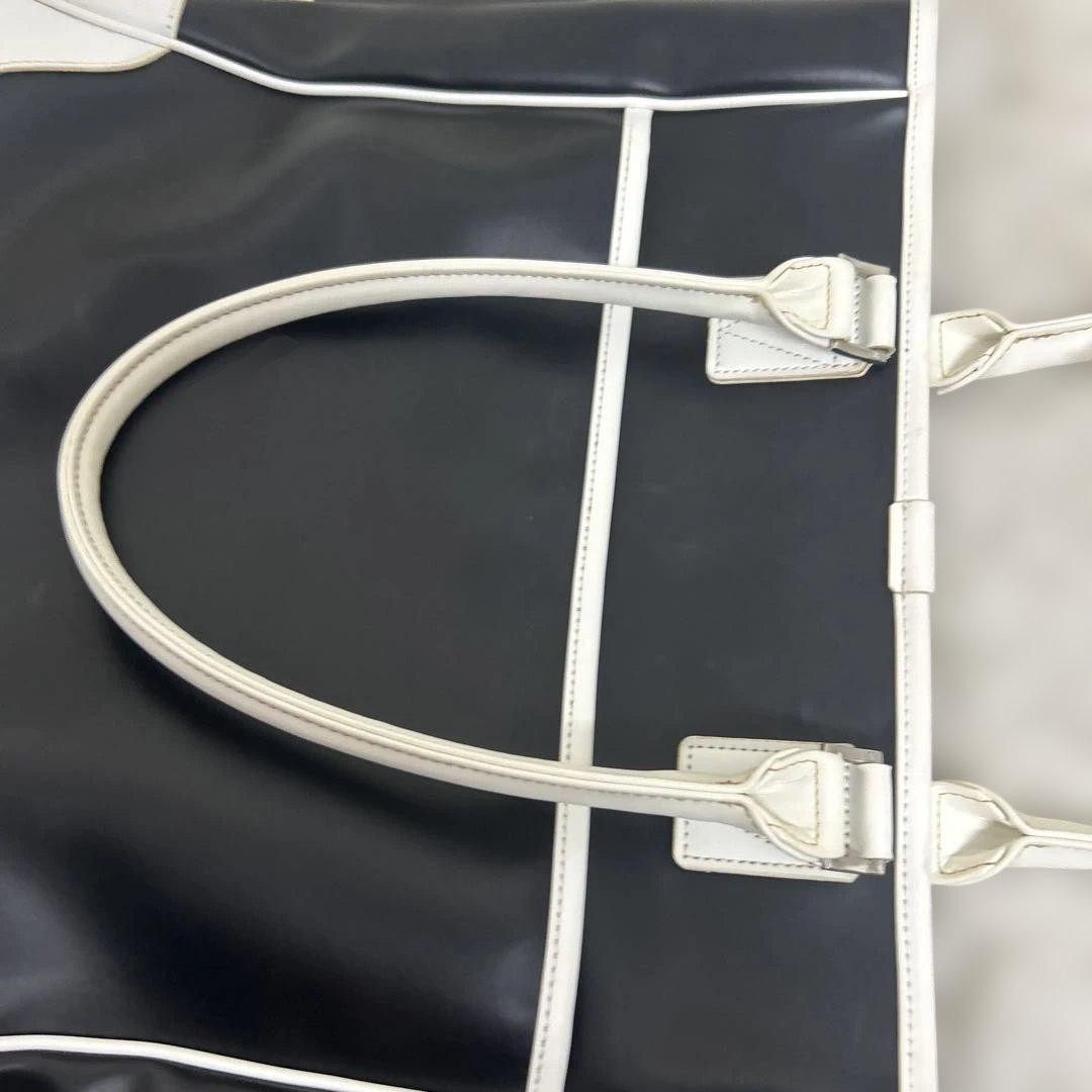 Authentic Burberry Black Label Tote Bag 22cm x 36cm x 11cm Black Vinyl Shoulder