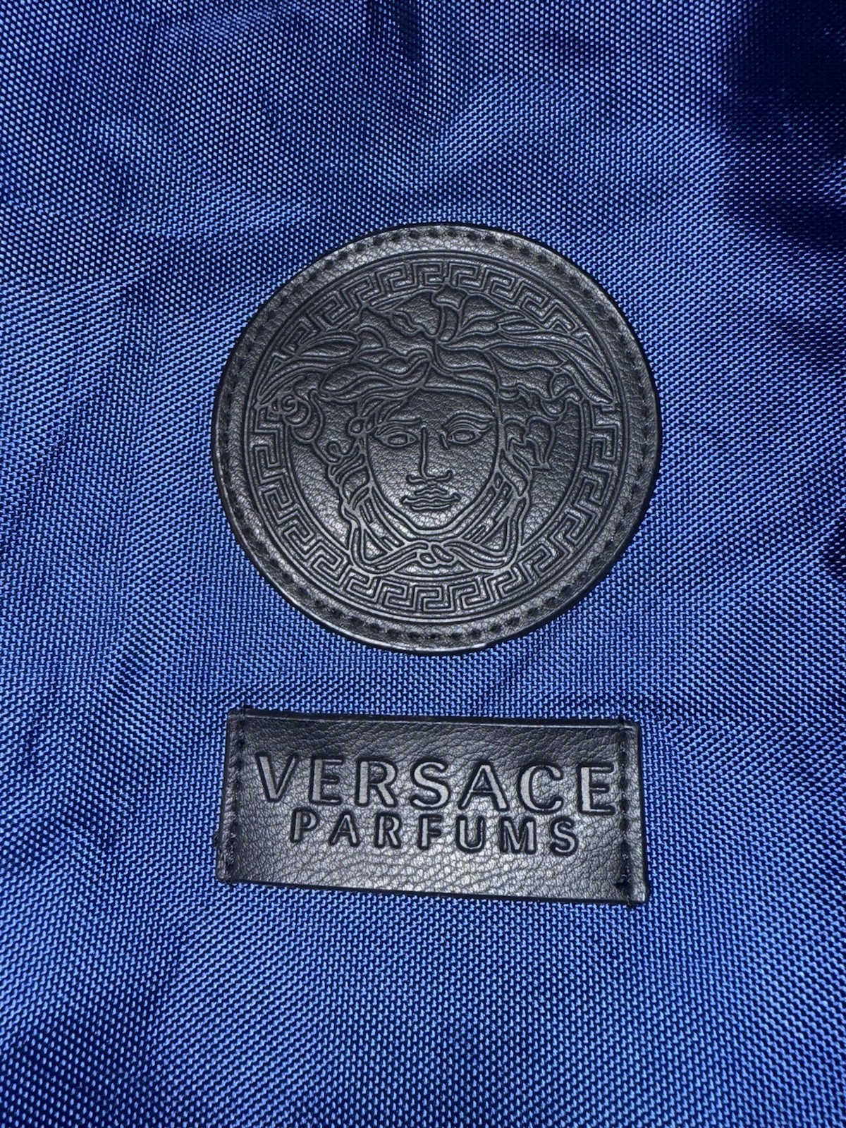 VERSACE Medusa Parfumes BACKPACK Navy Blue Black Logo Backpack