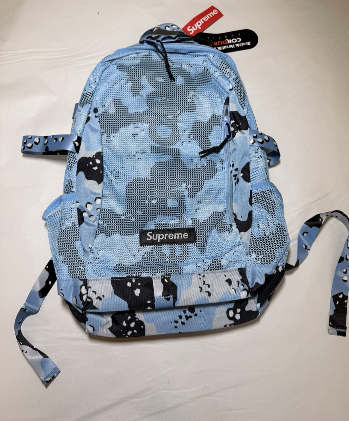 Supreme Cordura SS20 Backpack Blue/Chocolate Chip Camo